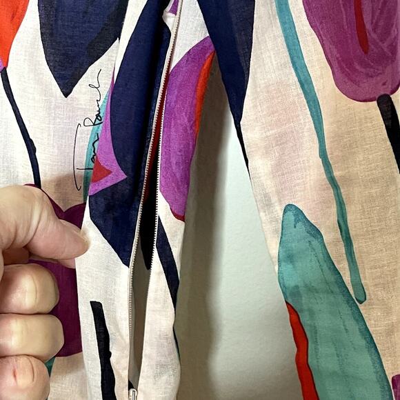 TORY BURCH TULIP LONG SLEEVE TUNIC TOP‎ SIZE 4 - Picture 8 of 9